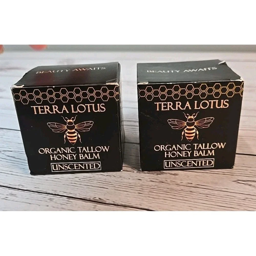 2 Pack Of Organic Tallow Honey Balm (Unscented) 2oz